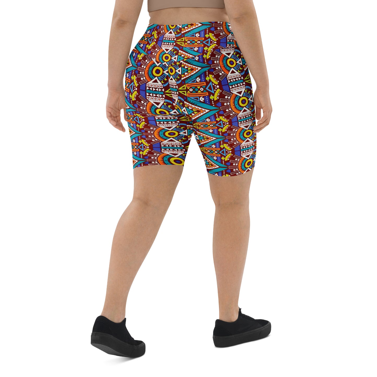 Tozi Aztec Print Biker Shorts