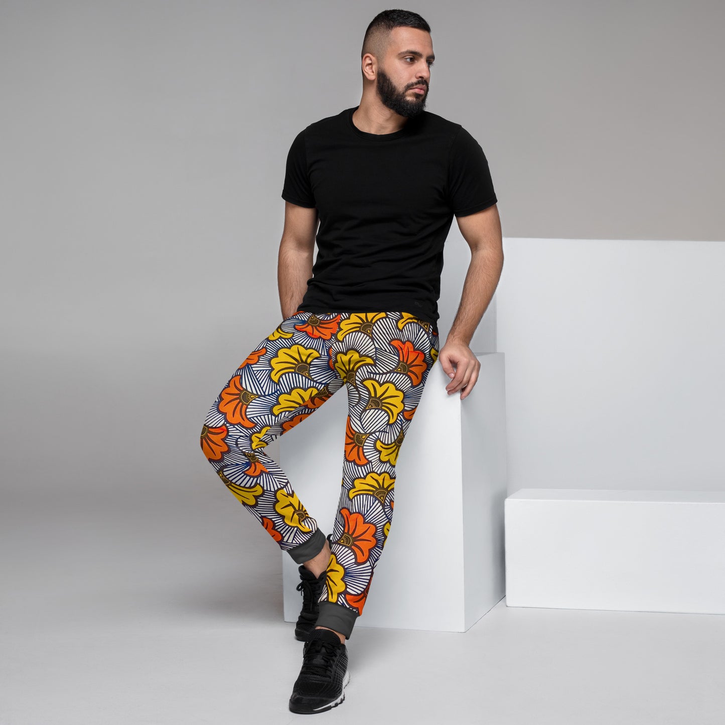 Adun Men's Print Casual Sports Workout Joggers