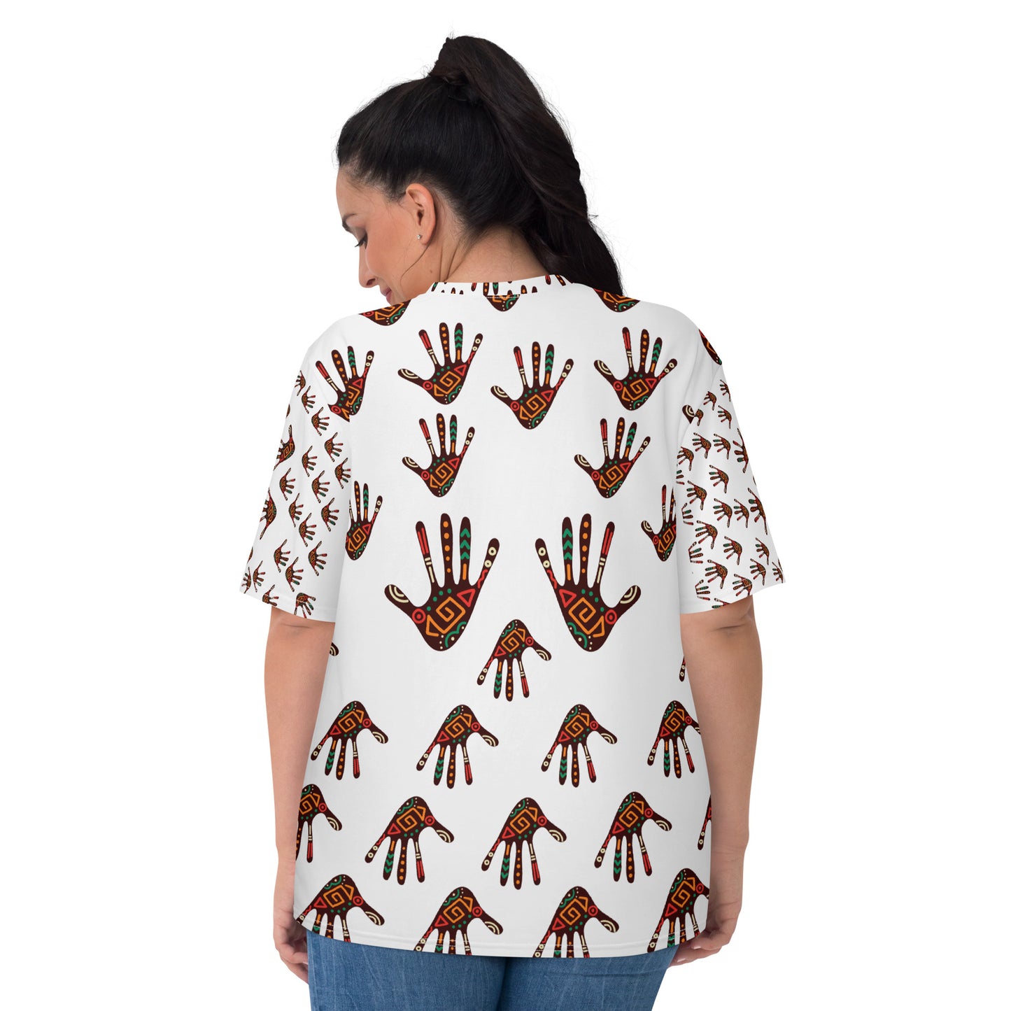 DURO Tribal Palm Print Women's Short Sleeve T-shirt