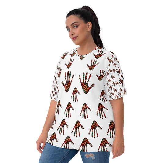 DURO Tribal Palm Print Women's Short Sleeve T-shirt