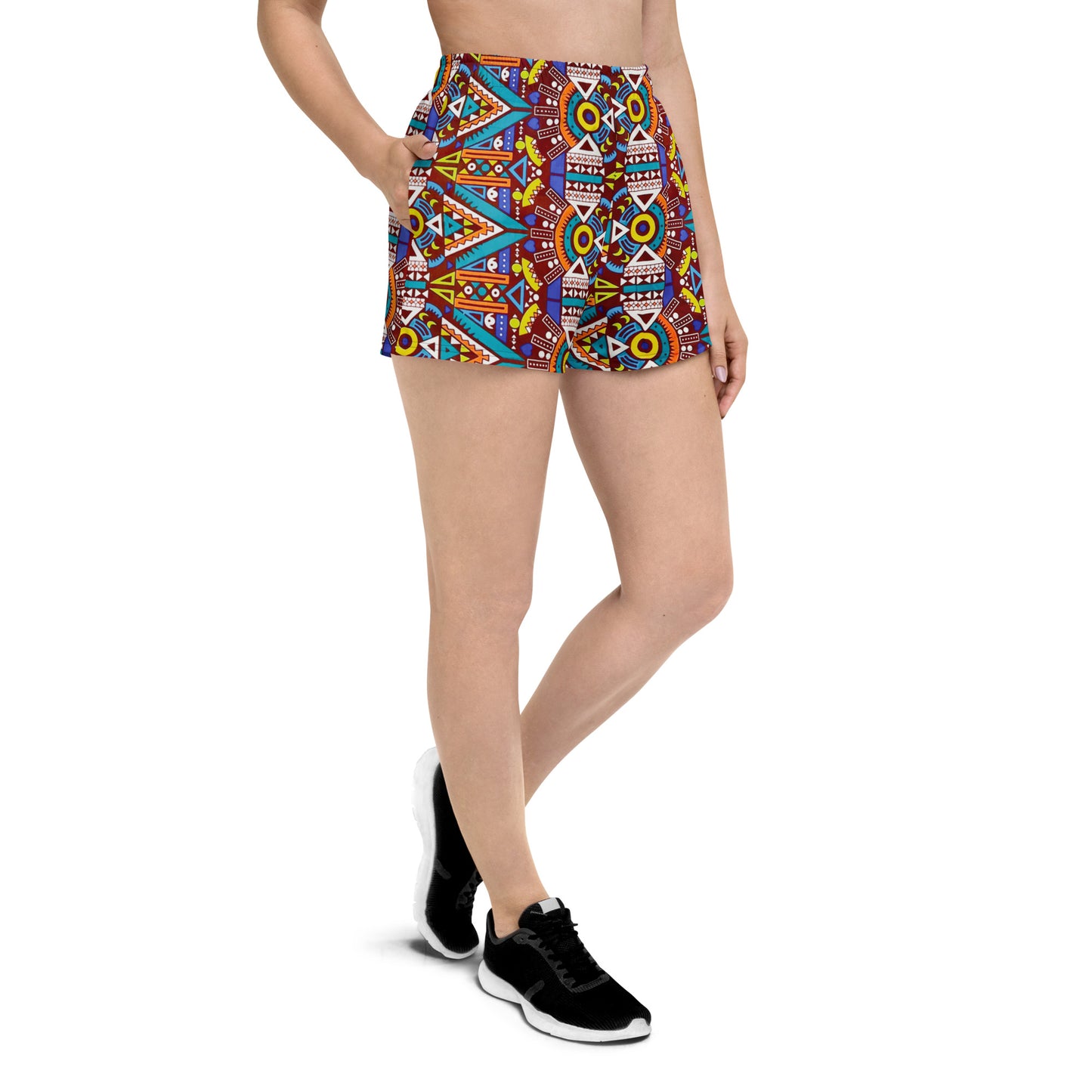 Tozi Aztec Print Women’s Recycled Athletic Shorts