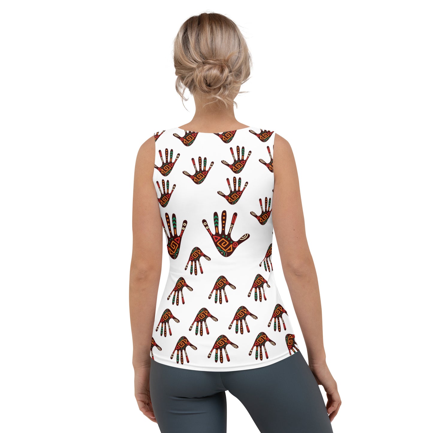 DURO Tribal Palm Print Tank Top