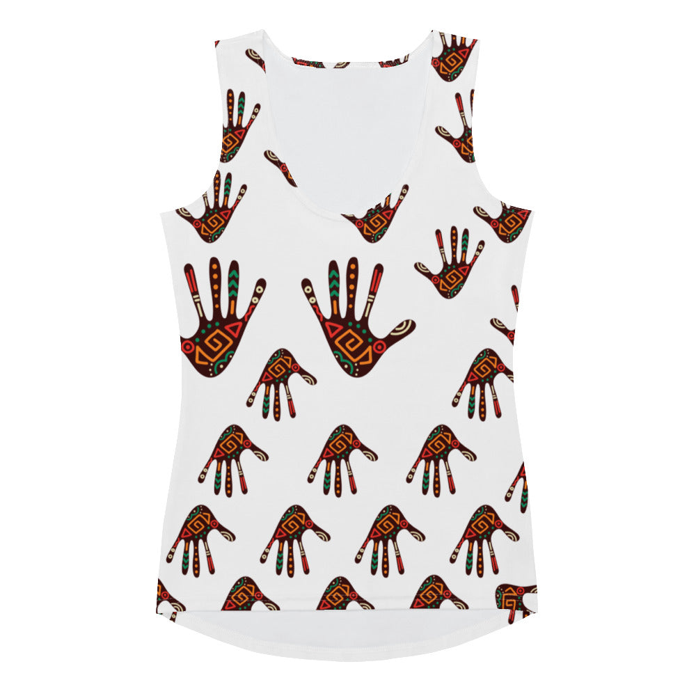 DURO Tribal Palm Print Tank Top