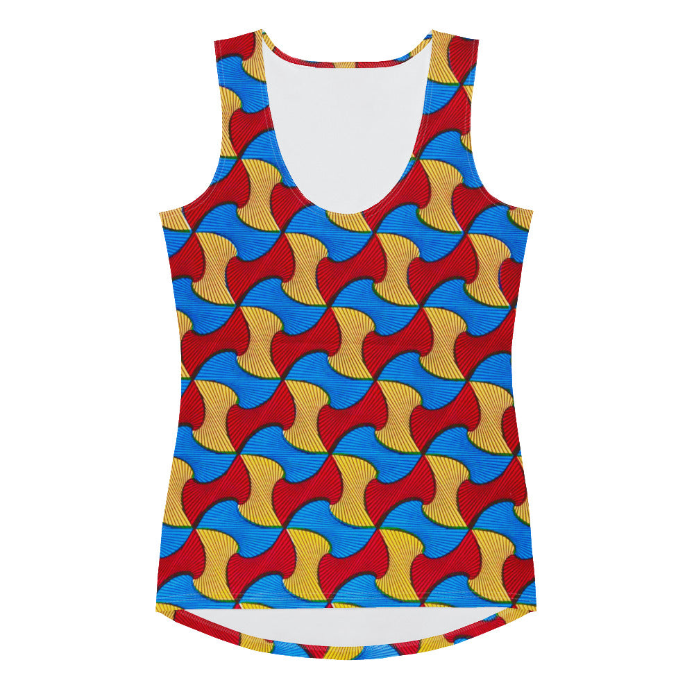 Santi African Print Tank Top