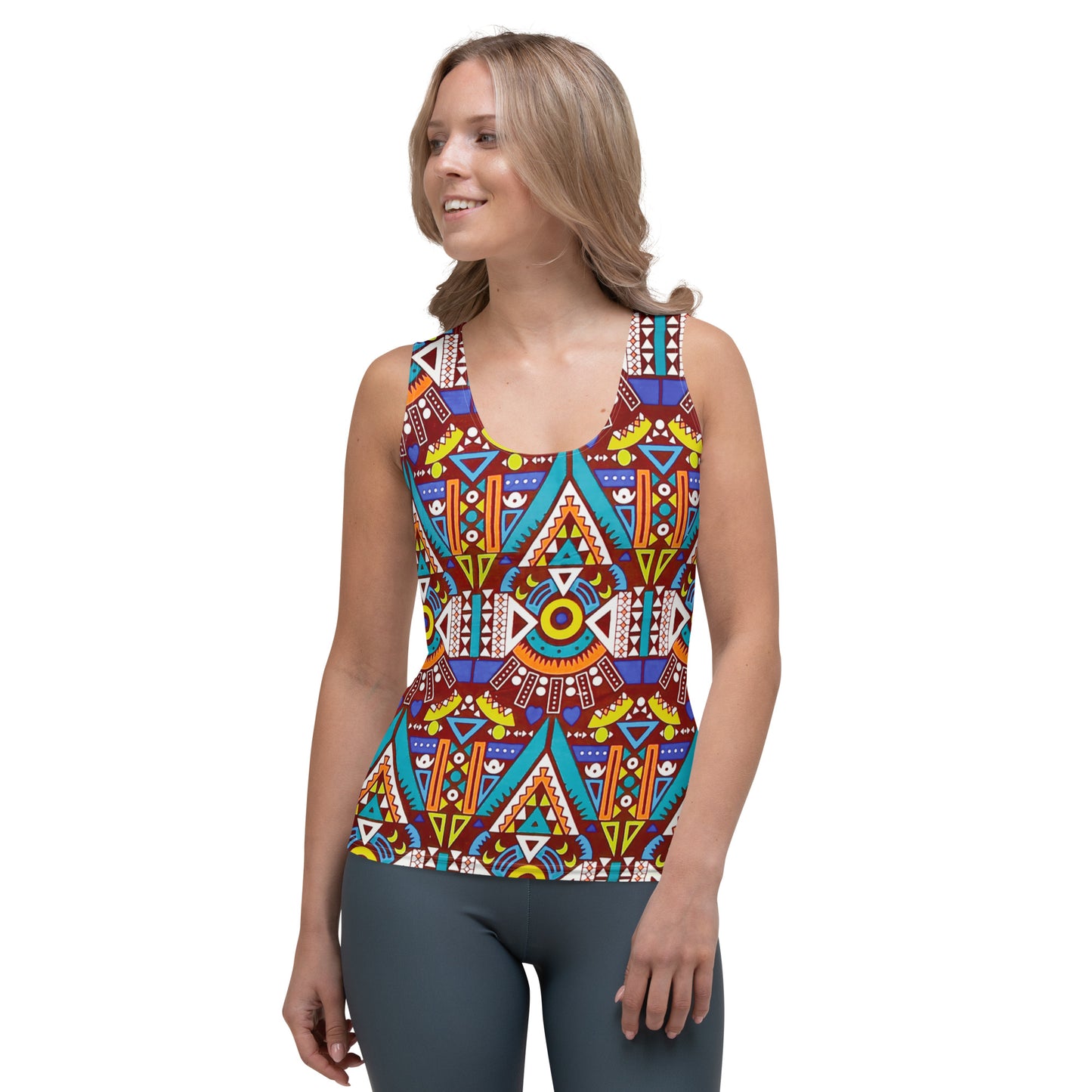 Tozi Aztec Print Tank Top