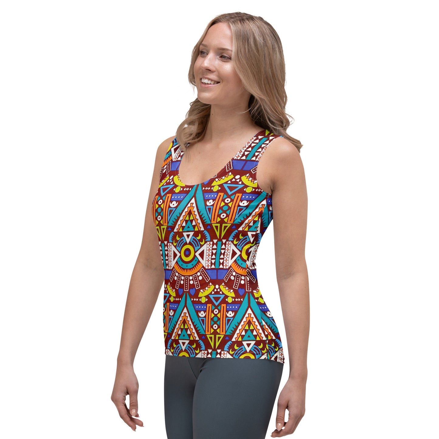 Tozi Aztec Print Tank Top