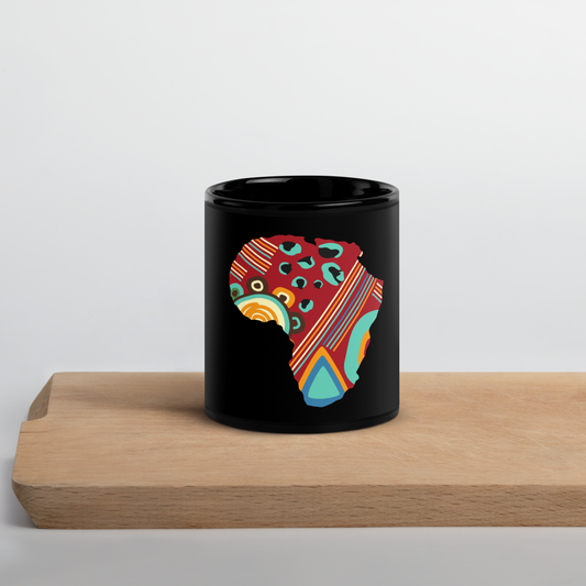 Omutea Faux-Print Africa Map Mug