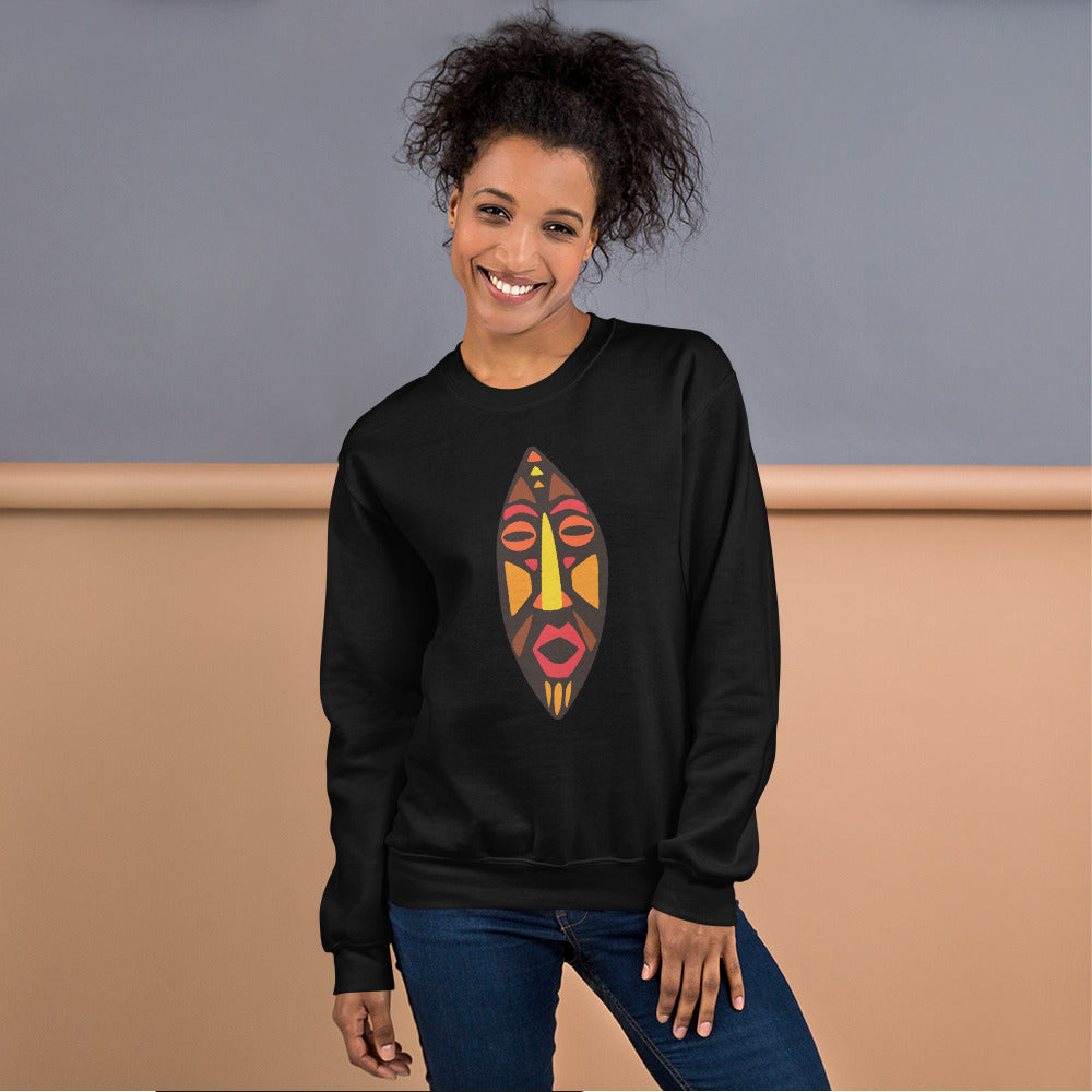 DAN Tribal Unisex Mask Sweatshirt