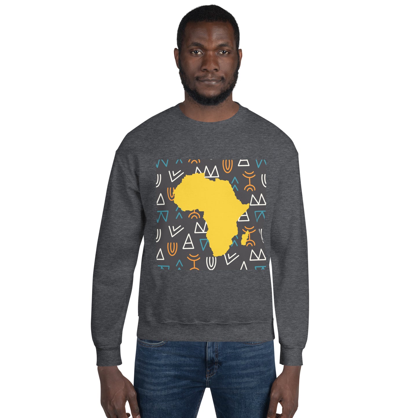 Virgil Tribal Africa Map Unisex Mens Womens Sweatshirt