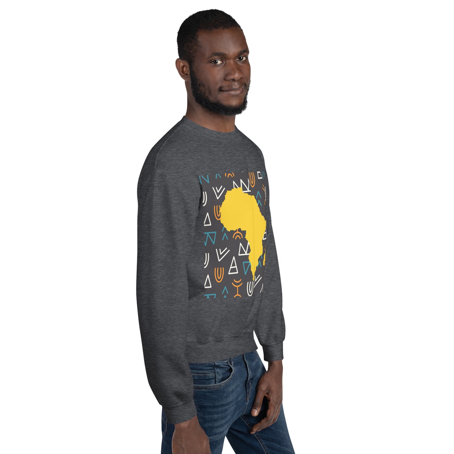 Virgil Tribal Africa Map Unisex Mens Womens Sweatshirt