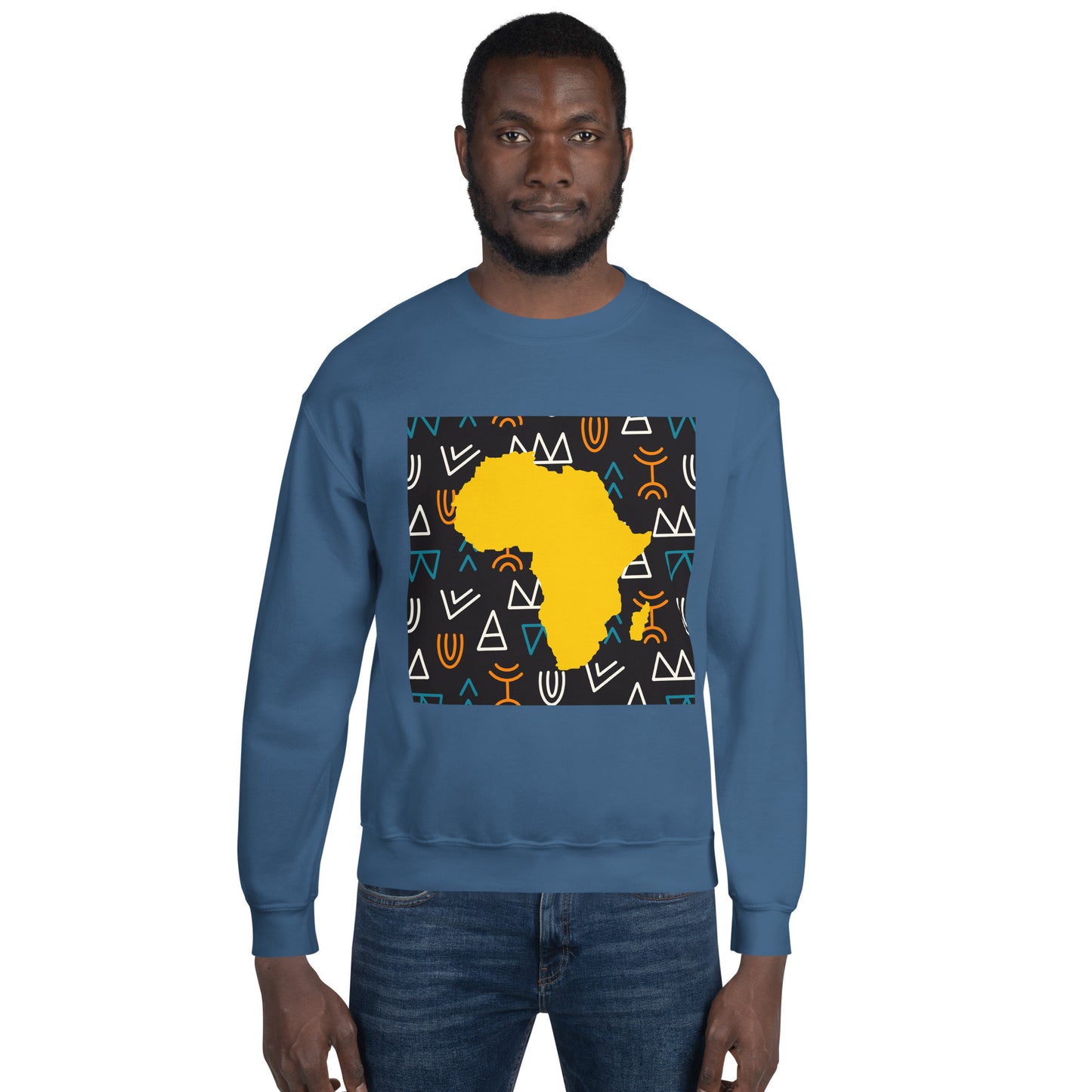 Virgil Tribal Africa Map Unisex Mens Womens Sweatshirt