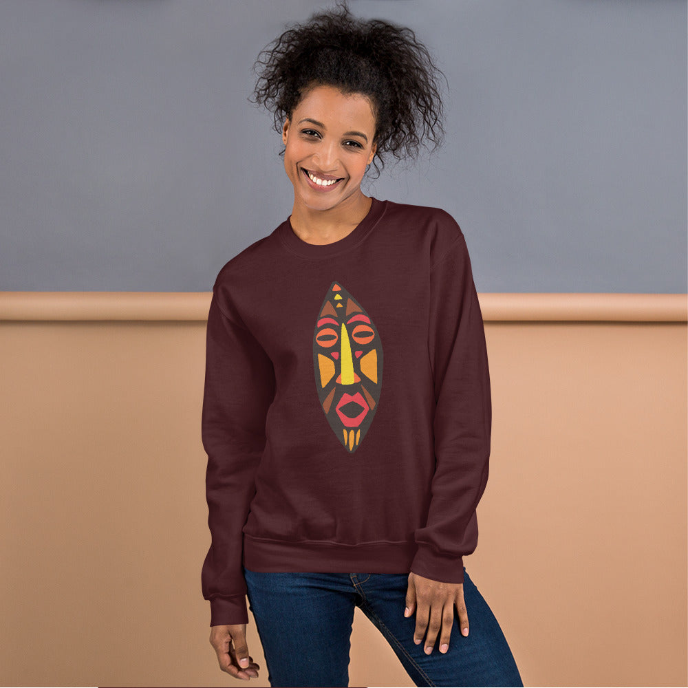 DAN Tribal Unisex Mask Sweatshirt