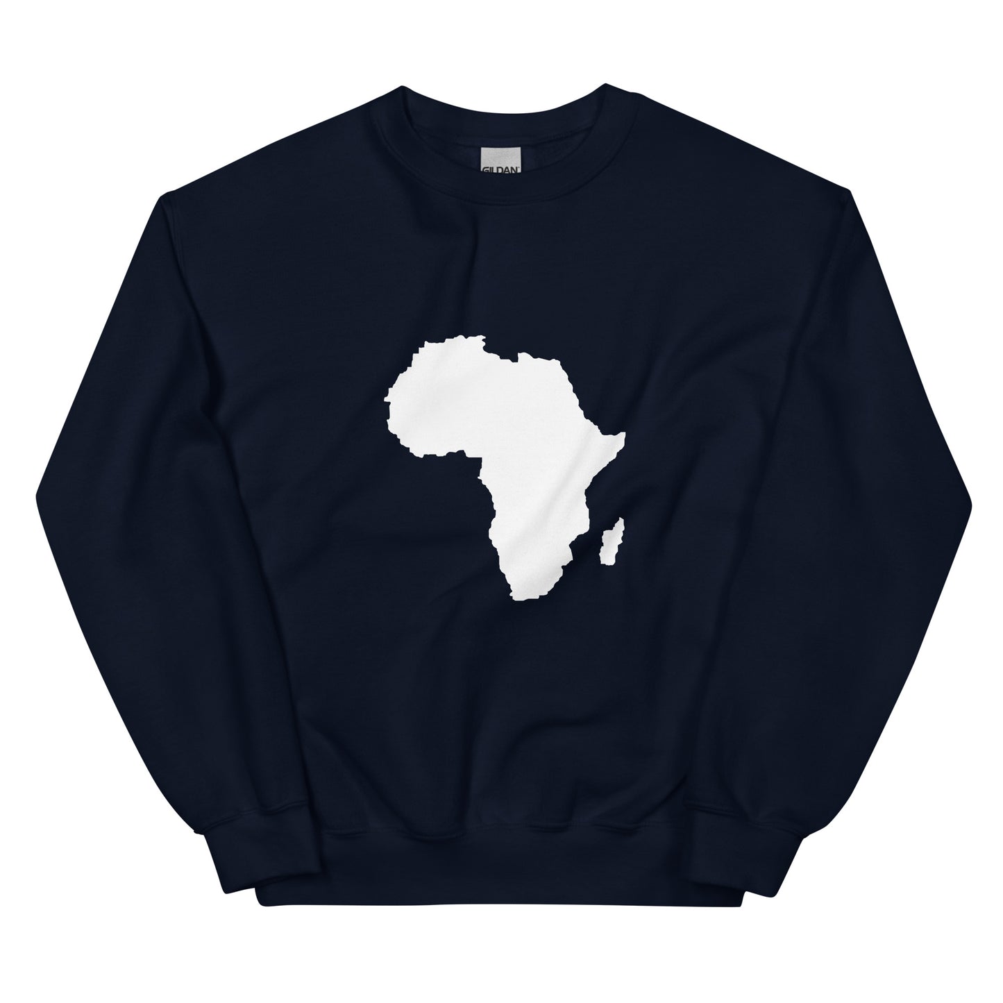 Silver Africa Map Longsleeve Sweatshirt