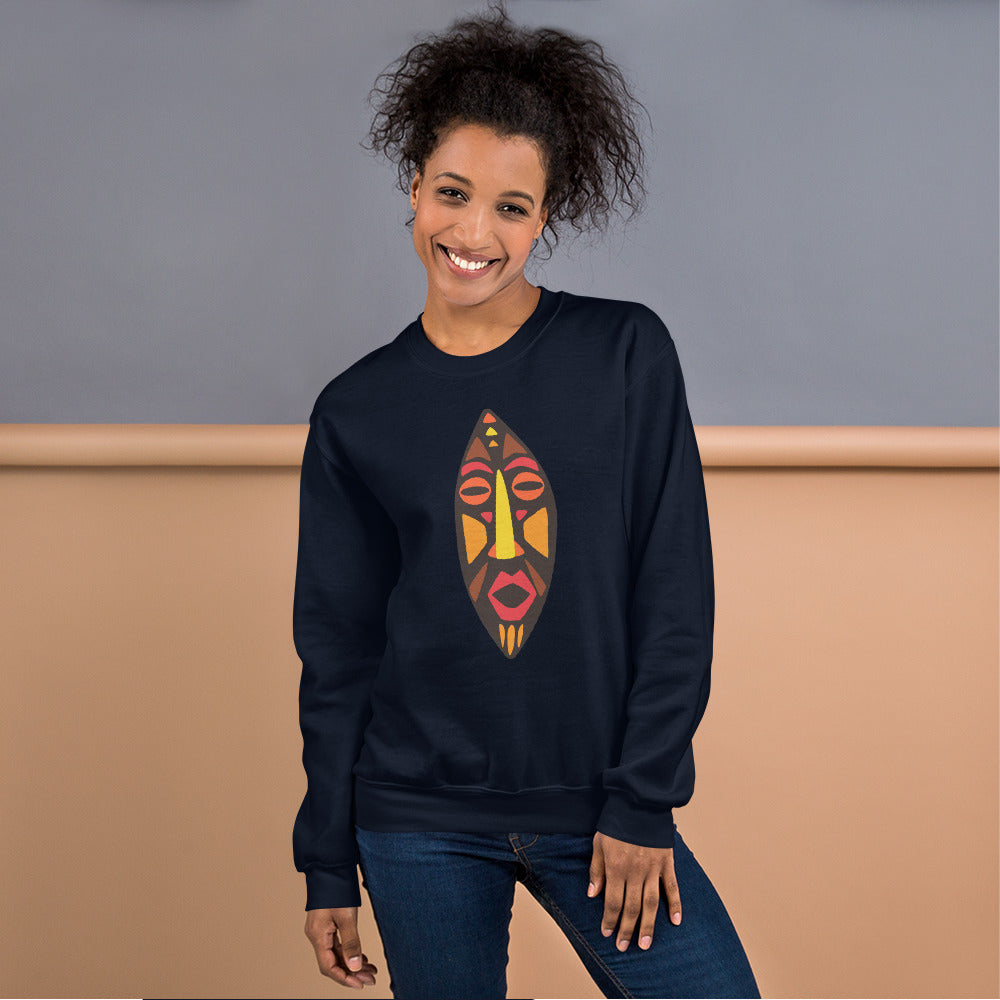 DAN Tribal Unisex Mask Sweatshirt