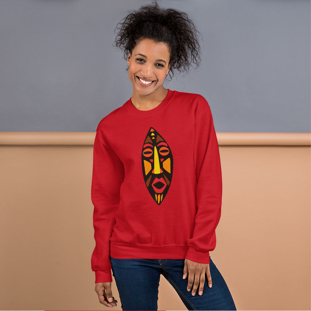 DAN Tribal Unisex Mask Sweatshirt