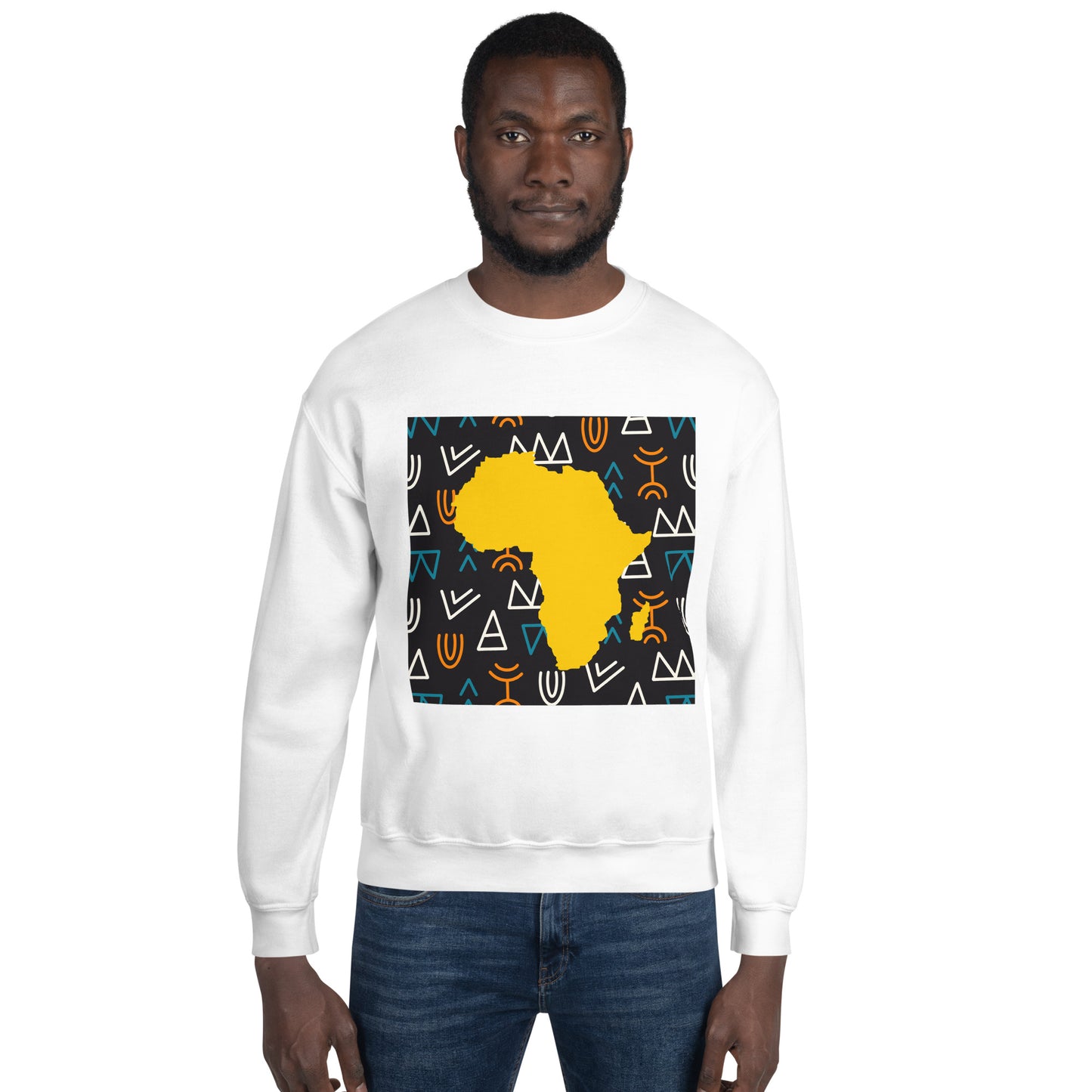 Virgil Tribal Africa Map Unisex Mens Womens Sweatshirt