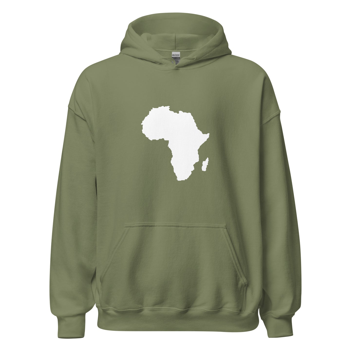 Asake Oge Silver Africa Map Men Women Unisex Longsleeve Hoodie