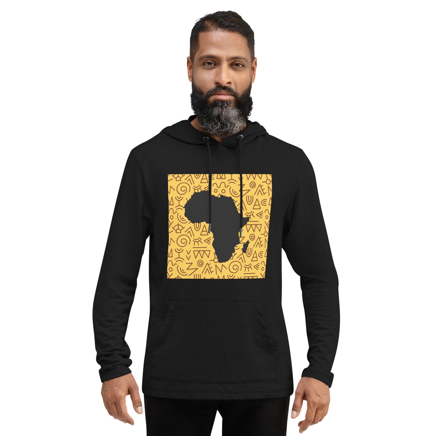 Trevor Tribal Africa Map Lightweight Unisex Hoodie