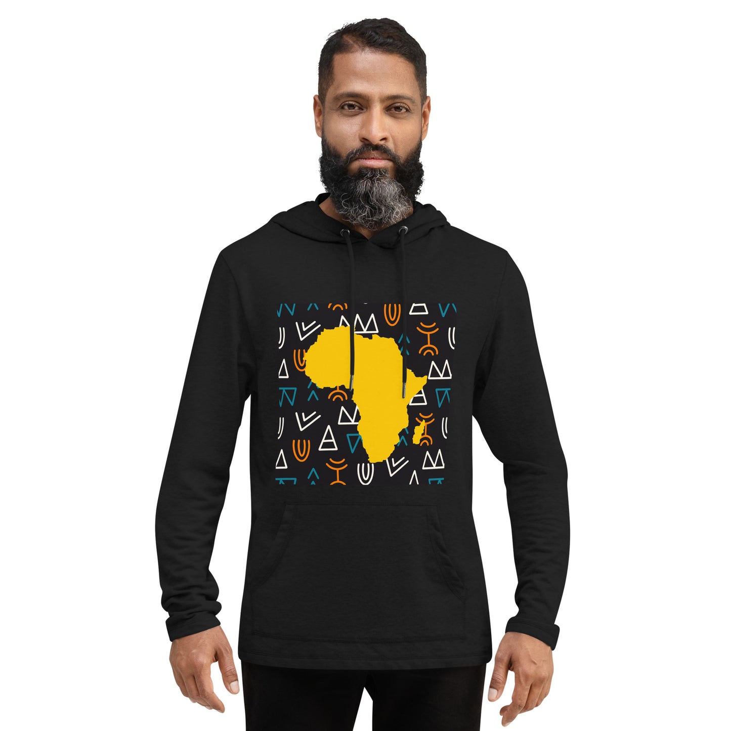 Virgil Unisex Tribal Africa Map Mens Womens Unisex Lightweight Hoodie