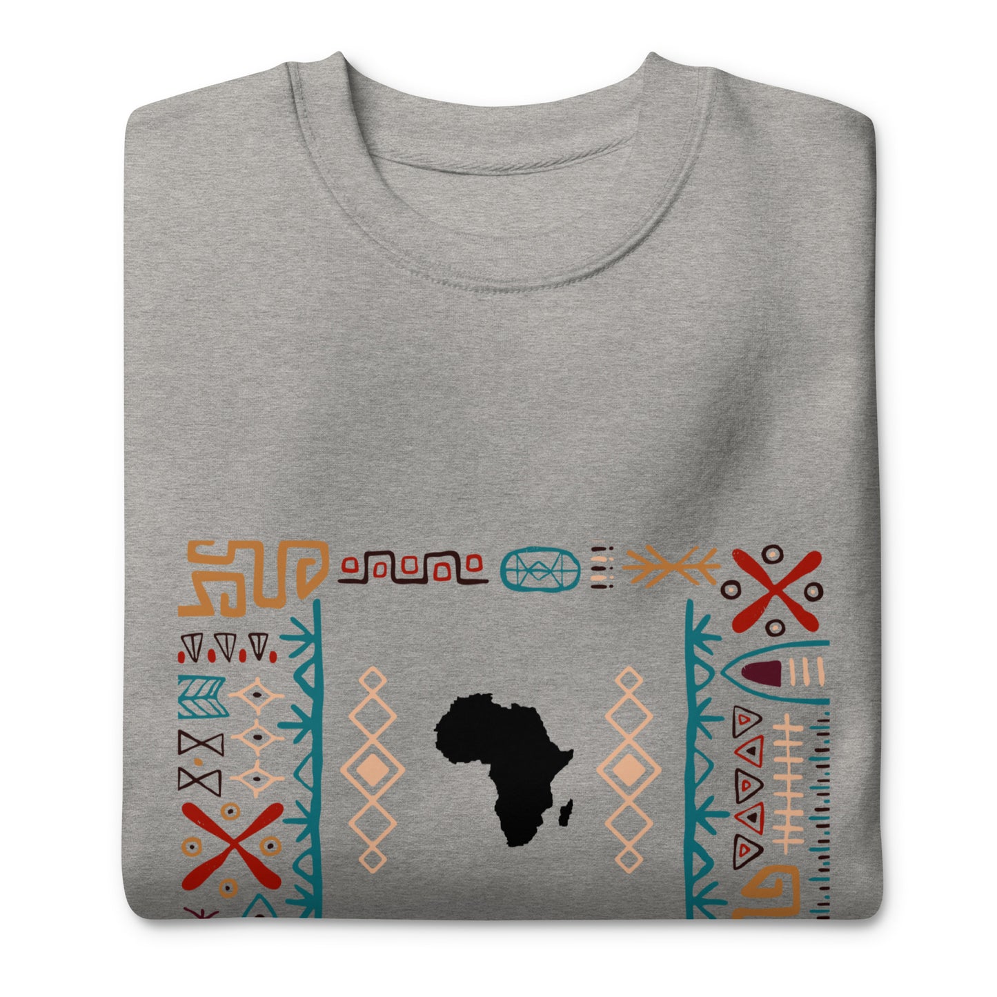 Kwame Tribal Bars Africa Map SweatShirt