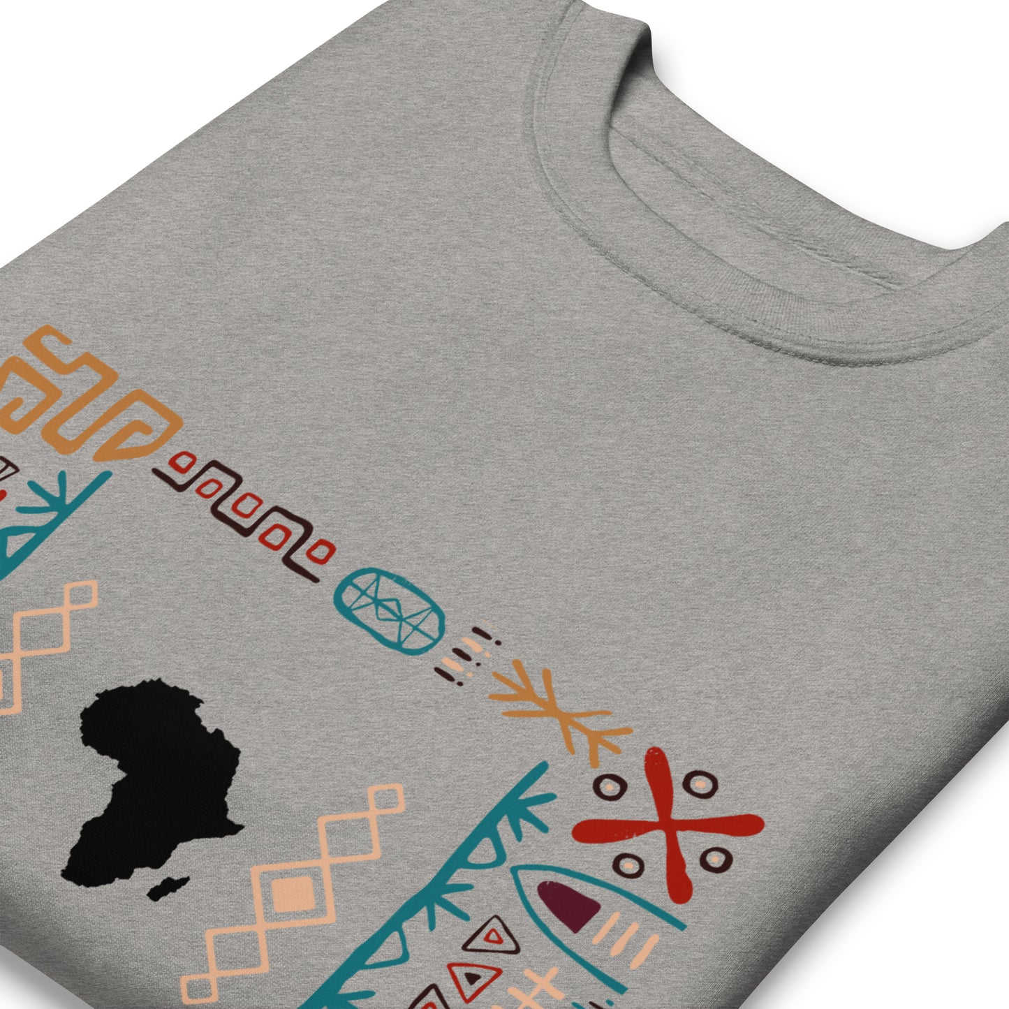 Kwame Tribal Bars Africa Map SweatShirt