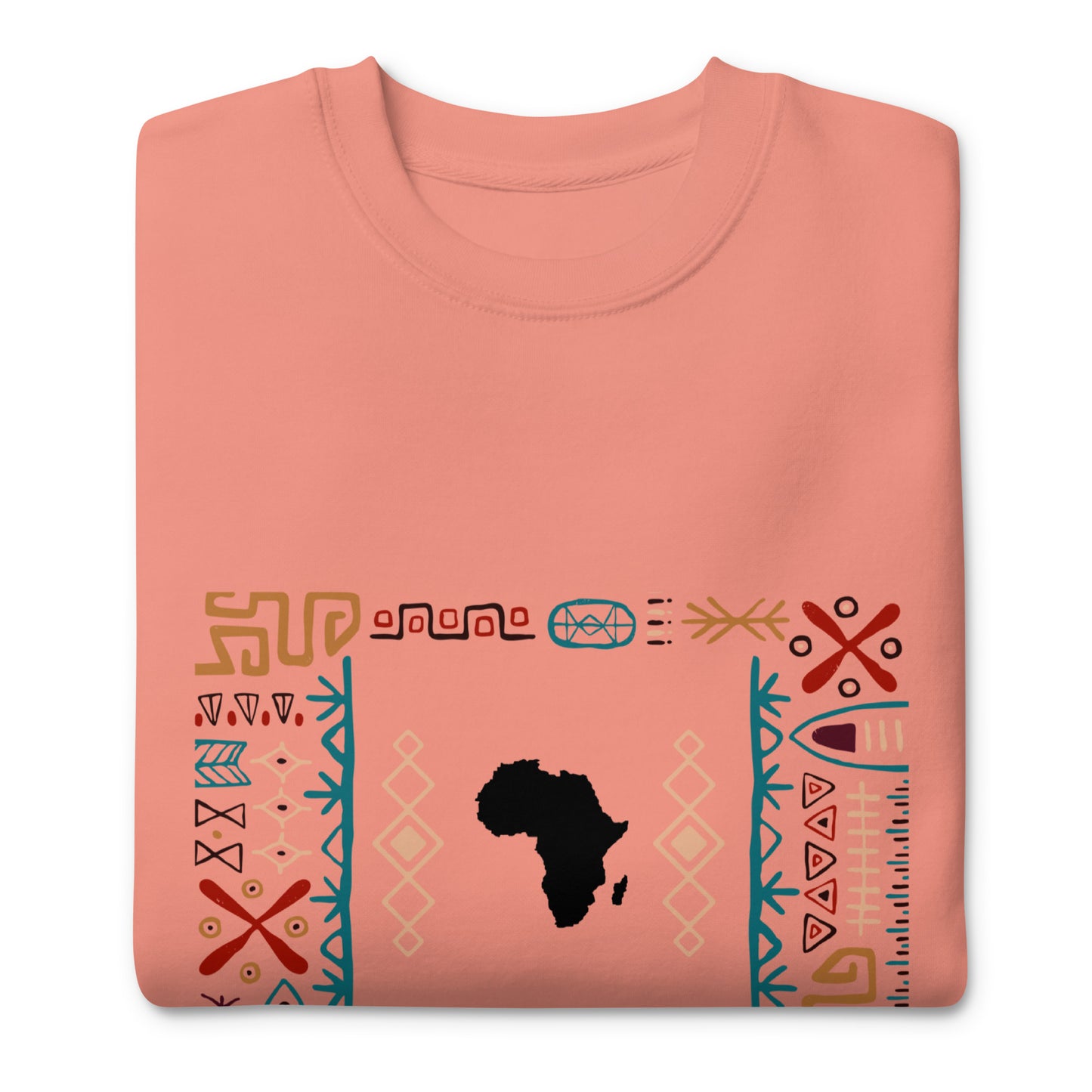 Kwame Tribal Bars Africa Map SweatShirt