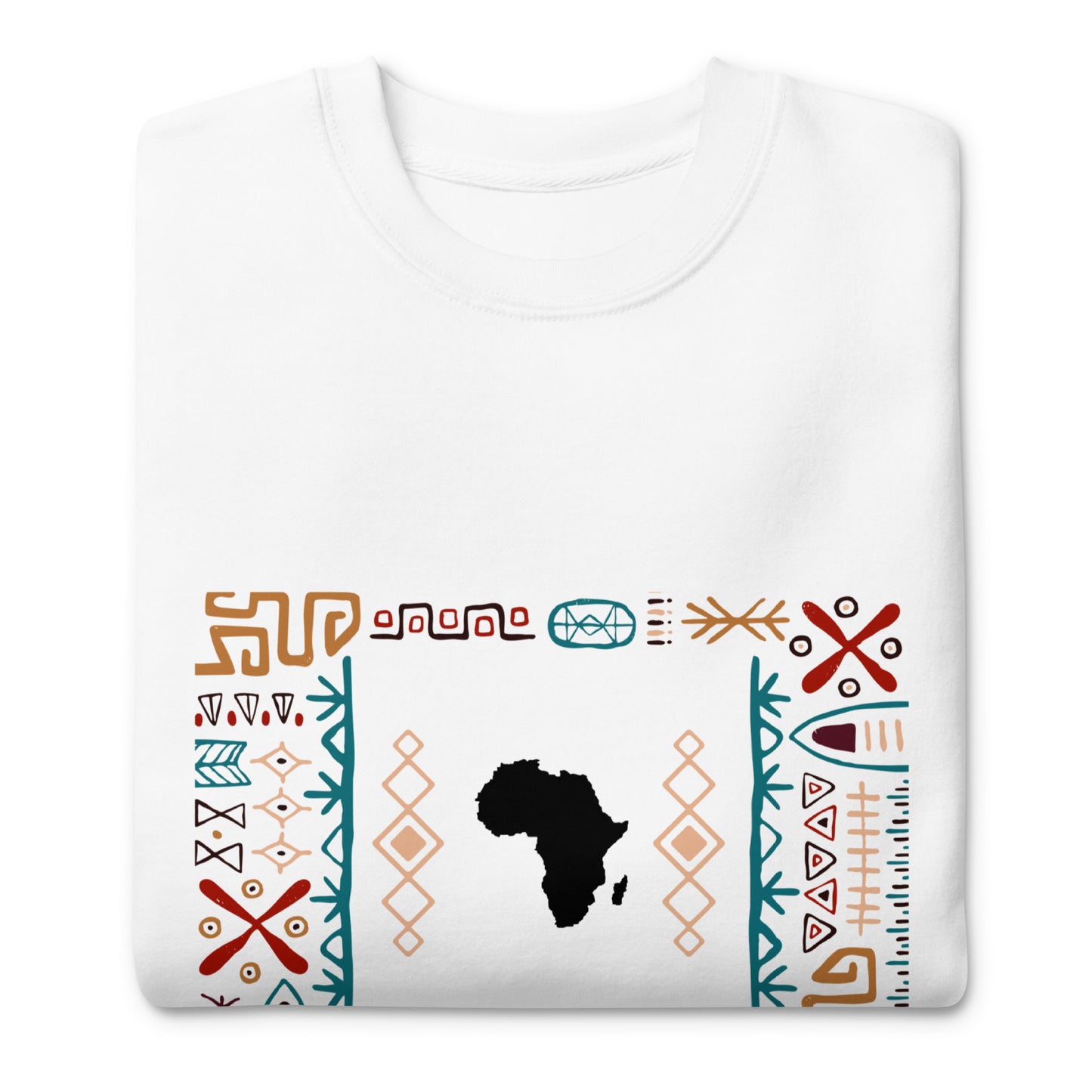 Kwame Tribal Bars Africa Map SweatShirt
