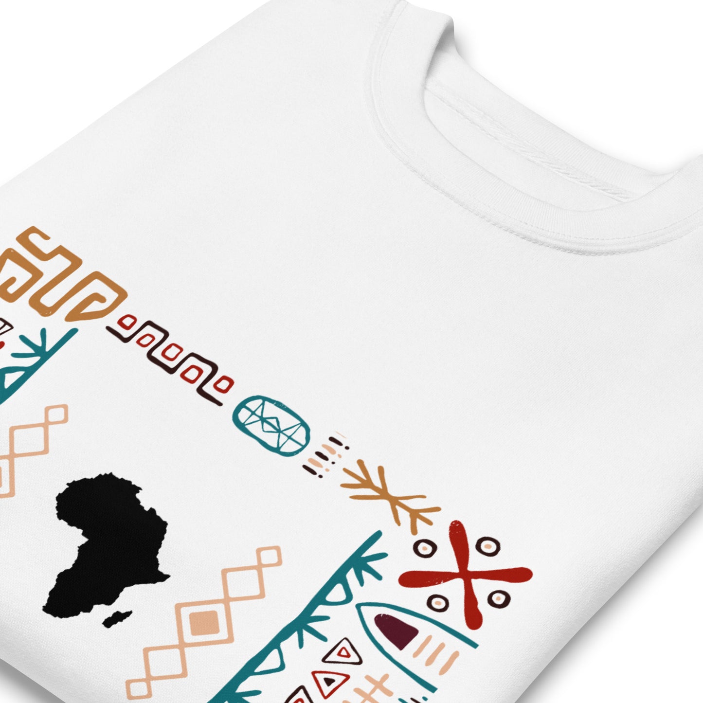 Kwame Tribal Bars Africa Map SweatShirt