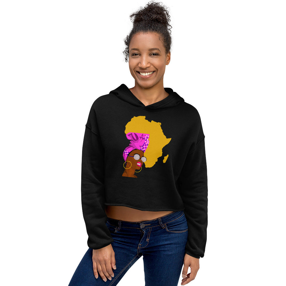 Shade Sassy Satellite Headtie Crop Top Hoodie