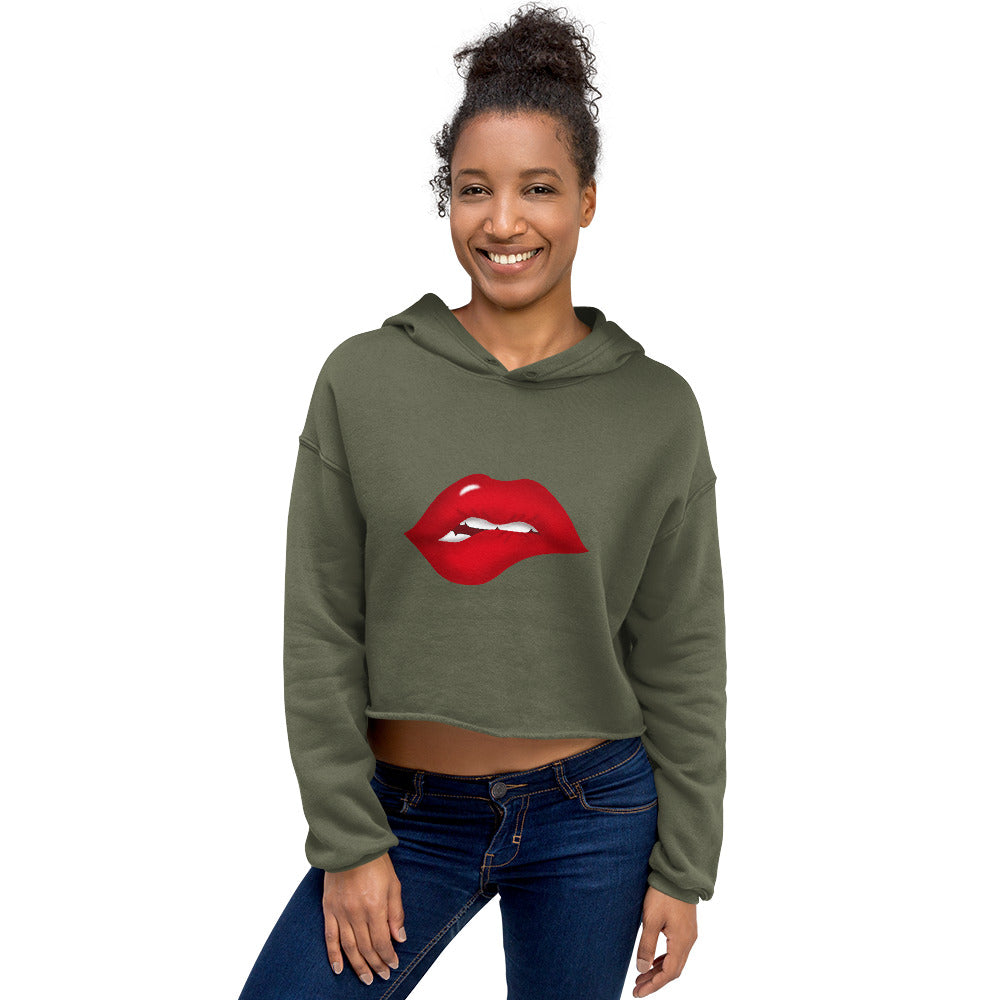 Nife Long Sleeve Women's Crop Hoodie